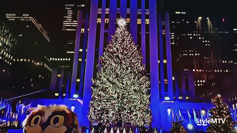 89th Annual Rockefeller Center Christmas Tree Lighting Art