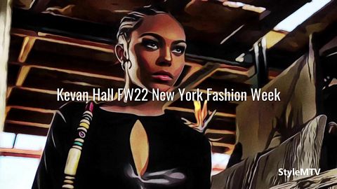 Kevan Hall FW 2022 NYFW Art