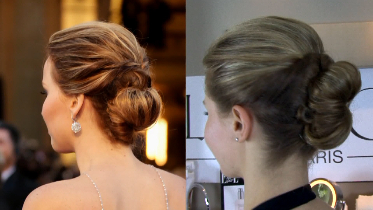 by celebrity hairstylist Peter Butler - Jennifer Lawrence's 2013 Oscars Hair